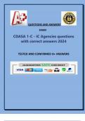 CDASA 1-C - IC Agencies questions with correct answers 2024