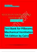 Test Bank for Pilbeams Mechanical Ventilation 7th Edition by Cairo.