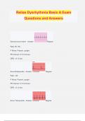 Relias Dysrhythmia Basic A Exam Questions and Answers