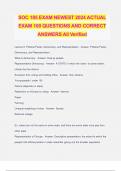 soc185s final Exam Questions and Answers 100% Pass A Russian exile from the Revolution of 1917 who preferred Nazis and fascists to Russian communists. - Answer- Ivan Ilyin The proto-fascist, anti-Semitic, pro-Tsar group that was outlawed after the Russian