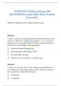 NURS 6521 Midterm Exam 100 QUESTIONS Latest 2023-2024, Walden University.