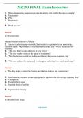 NR 293  (Latest 2024 / 2025) FINAL Exam Endocrine Questions & Answers with rationales 