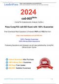 Comptia cs0 003 exam practice materials||Latest 2024