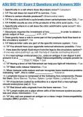 ASU BIO 181 Exam 2 Questions and Answers 2024.