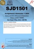 SJD1501 Assignment 5 (COMPLETE ANSWERS) Semester 1 2024 (643092) - DUE 5 May 2024