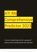 ATI RN  Comprehensive  Predictor 2023