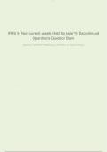 IFRS 5- Non-current assets Held for sale ^0 Discontinued Operations Question Bank