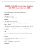 PBCFR Medical Protocols Exam Questions with 100% Correct Answers 2024