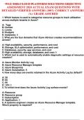 WGU D084 CLOUD PLATFORM SOLUTIONS OBJECTIVE  ASSESSMENT 2024 ACTUAL EXAM QUESTIONS WITH  DETAILED VERIFIED ANSWERS (100% CORRECT ANSWERS)  /A+ GRADE ASSURED