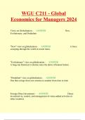 WGU C211 - Global Economics for Managers