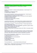 NBHWC Exam Questions With Correct Answer  Preparing for a coaching session (3) -  Correct Answer 1. Prepare 2. Get Present 3. Get curious  Qualities of an authentic + nurturing coaching relationship -  Correct Answer 1. Co-constructed 2. Encouraging, comp