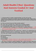 Adult Health 2 Hesi Questions And Answers Graded A+ And Verified