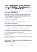 Milady standard barbering chapter 8 basics of electricity Exam Questions and  Answers [GRADED A+]