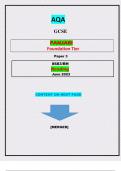 AQA  GCSE  PANJABI  Foundation Tier  Paper 3  8683/RH  Reading||MERGED||GRADED A+||