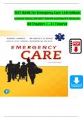 TEST BANK For Emergency Care, 14th Edition by Daniel Limmer, Michael F. O'Keefe, Verified Chapters 1 - 41, Complete Newest Version