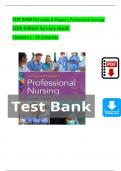 TEST BANK For Leddy & Pepper’s Professional Nursing, 10th Edition by Lucy Hood, Verified Chapters 1 - 22, Complete Newest Vers