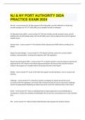 NJ & NY PORT AUTHORITY SIDA PRACTICE EXAM 2024 