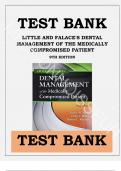 Little and Falace's Dental Management of the Medically Compromised Patient 9th Edition Little Test Bank, All Chapters - Questions and Answers