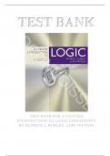 A Concise Introduction to Logic 13th Edition Hurley Test Bank, All Chapters - Questiions and Answers