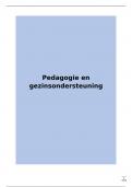 Samenvatting -  pedagogiek en gezinsondersteuning