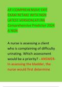 ATI COMPREHENSIVE EXIT  EXAM RETAKE WITH NGN  LATEST VERSION|ATI RN  Comprehensive Predictor 2024  A NGN