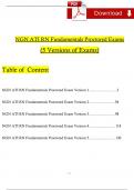 2024 NGN ATI RN FUNDAMENTALS PROCTORED EXAM (VERSION 1, 2, 3, 4, 5,) WITH NGN QUESTIONS AND VERIFIED ANSWERS & RATIONALES / A+ GRADE 