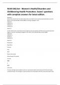 N144 EAQ Set - Women's Health/Disorders and  Childbearing Health Promotion. Exams’ questions  with complete answers for latest edition.