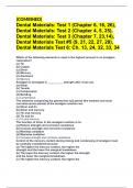 (COMBINED) Dental Materials: Test 1 (Chapter 6, 16, 26), Dental Materials: Test 2 (Chapter 4, 5, 25), Dental Materials: Test 3 (Chapter 7, 23,14), Dental Materials Test #5 (9, 21, 22, 27, 28), Dental Materials Test 6: Ch. 13, 24, 32, 33, 34