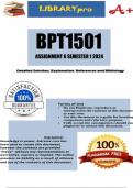 BPT1501 Assignment 6 (COMPLETE ANSWERS) Semester 1 2024 (535990) - DUE 30 April 2024