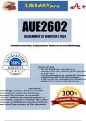 AUE2602 Assignment 2A (COMPLETE ANSWERS) Semester 1 2024 (881128) - DUE 4 April 2024