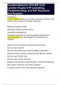 Comptia Network+ N10-008 Todd Lammle Chapter 8 IP subnetting, Troubleshooting, and NAT Questions And Answers 