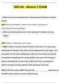 SNCOA LDR-301S Leading Organizations Exams BUNDLED  SNCOA DLC Leadership & Management  SNCOA-DLC JW01 PSDJW Questions and Verified Answers (2024 / 2025)/ A+ GRADE