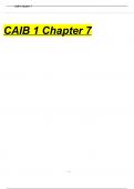 CAIB 2: Chapter 7 exam 2024 with 100% correct answers