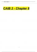 CAIB 2 - CHAPTER 6 Exam Questions and Answers