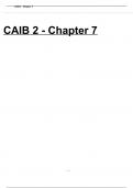 CAIB 2 Chapter 7 Practice Test 2 exam 2023/2024 with 100% correct answers