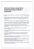 SPCE 630 FINAL EXAM WITH QUESTIONS AND CORRECT ANSWERS