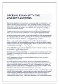 SPCE 611 EXAM 4 WITH THE CORRECT ANSWERS