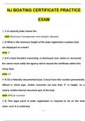 NJ Boating Certificate Practice Exam Questions and Verified Answers (2024 / 2025)/ A+ GRADE