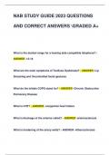 NAB STUDY GUIDE 2023 QUESTIONS  AND CORRECT ANSWERS GRADED A+