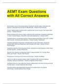 AEMT Exam Questions with All Correct Answers (1)