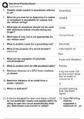 Electrical Practice Exam 2024 with correct answers