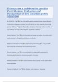 Primary care a collaborative practice Part 6 Buttaro; Evaluation and Management of Eye Disorders [100%  VERIFIED]