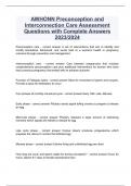 AWHONN Preconception and Interconnection Care Assessment Questions with Complete Answers 2023/2024