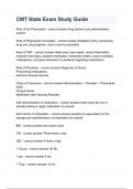 CMT State Exam Study Guide (questions & answers) A+ 