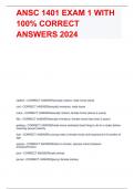 ANSC 1401 EXAM 1 WITH 100% CORRECT ANSWERS 2024