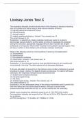 Lindsey Jones Test C Questions and Answers 2024