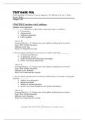 Test Bank For Public Speaking An Audience-Centered Approach, 11th Edition by Steven A. Beebe, Susan J. Beebe Chapter 1-16