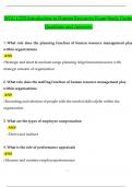 WGU C232 Introduction to Human Resources Exam Study Guide Questions and Answers (2024 / 2025) (Verified Answers)