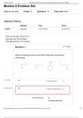 chem 219 Module 6 Problem Set: Principles of Organic Chemistry with Lab-2021-Gallaher Module 6 Problem Set Questions and Correct Answers, With Complete Solution 2024. Actual Exam Question