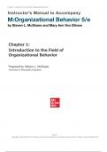 Solution Manual For M Organizational Behavior, 5th Edition by Steven McShane, Mary Von Glinow Chapter 1-14